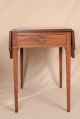 Antique 19th Century American Federal Mahogany Pembroke Side Hall Console Table 1800-1899 photo 2