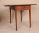 Antique 19th Century American Federal Mahogany Pembroke Side Hall Console Table 1800-1899 photo 7