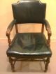 C.  1920 Green Leather Studded Antique Armchair 1900-1950 photo 2