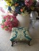 Vintage Fancy Ornate Victorian Style Cast Metal Foot Stool Ottoman Home Decor Post-1950 photo 1