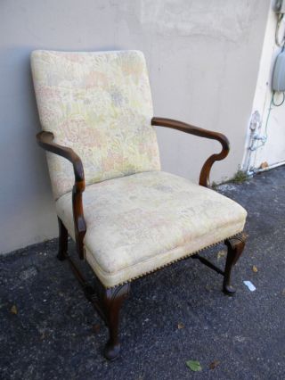 Solid Mahogany Queen Anne Legs Side Chair photo