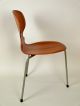 Arne Jacobsen By Fritz Hansen Model 3100 Ant Chair In Teak.  Early And. Post-1950 photo 1