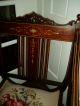 Gorgeous Antique Carved Victorian Parlour Chair W/mop And Marquetry Inlay 1800-1899 photo 1