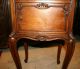 Finely Carved French Antique Louis Xv Marble Top Nightstand.  Made From Oak 1800-1899 photo 7