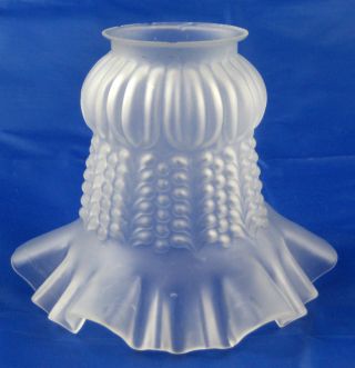 Vintage French Glass Lamp Shade photo