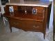 Antique Pair Of French Mahogany Marble Top Chest Of Drawers,  Commode With Desk 1900-1950 photo 2