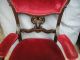 Pair Of Antique French Style English Mahogany Arm Chair With Fabric 1900-1950 photo 4