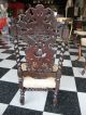 Antique 19th Century Carved Child ' S Chair Property Of Mrs J.  Amory Haskell 1800-1899 photo 2