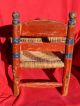 Vintage Primitive Folk Art Stencil Small Child ' S Chair Unknown photo 3