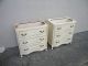 Pair Of French Painted Serpentine Marble - Top End Tables / Side Tables 2483 Post-1950 photo 4