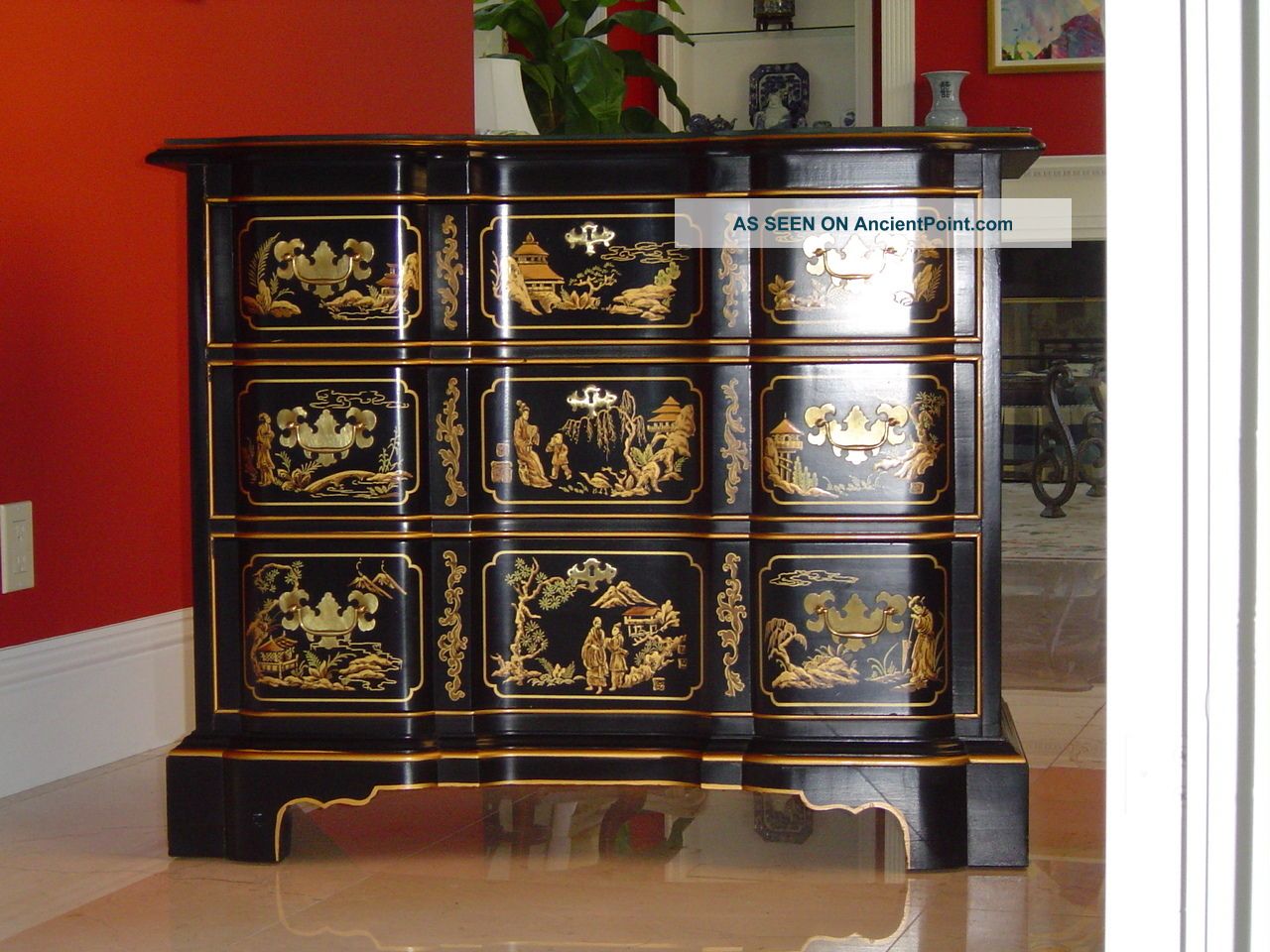 Drexl Heritage Chinoiserie Vintage Chest Post-1950 photo