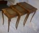 Fine Maple Wood Leather - Top Nesting Accent Tables Post-1950 photo 3