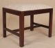 American 18th Century Chippendale Period Mahogany Antique Stool Window Bench Pre-1800 photo 2