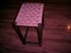 Vintage Shaker Style Wooden Stool With Woven Seat Cool 1900-1950 photo 4