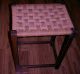 Vintage Shaker Style Wooden Stool With Woven Seat Cool 1900-1950 photo 8
