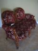 Rare Old Antique French Style Loveseat W/2 Chairs Post-1950 photo 4