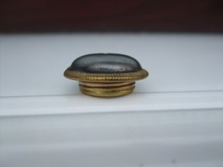 Old Brass Filler Cap For An Oil Lamp Font photo