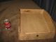 Rare 1800 Antique 1/2 Steamer Trunk Interior Tray Stage Coach Orig Letter Holder 1800-1899 photo 8