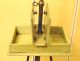 Brass Wood Iron Vanity Table W Pivoting Mirror (1848 Pat) Great Hardware 1800-1899 photo 3