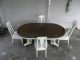 French Painted Dining Table With 4 Chairs And 2 Leaves 1190 Post-1950 photo 1