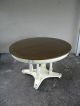 French Painted Dining Table With 4 Chairs And 2 Leaves 1190 Post-1950 photo 4