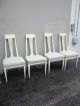 French Painted Dining Table With 4 Chairs And 2 Leaves 1190 Post-1950 photo 5