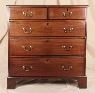 Antique 18th Century English George Iii Two Over Three Drawer Dresser Chest Case photo