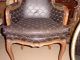 120a Country French Leather Wing Chair,  Arm Chair,  Side 1900-1950 photo 2