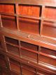 Antique Double Stack Bookcase Sectional Mahogany Finish 1920 ' S Mission Empire 1900-1950 photo 2