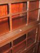 Antique Double Stack Bookcase Sectional Mahogany Finish 1920 ' S Mission Empire 1900-1950 photo 4