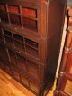 Antique Double Stack Bookcase Sectional Mahogany Finish 1920 ' S Mission Empire 1900-1950 photo 6
