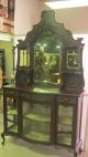 Gorgeous Antique Mahogany Bow Front Victorian Display Cabinet 1880 ' S Restored 1800-1899 photo 3