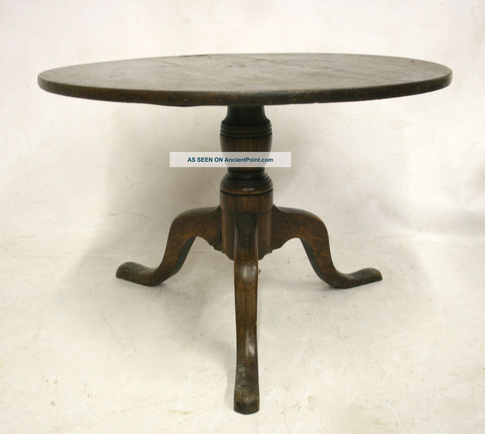 Antique George Iv Table Oak Georgian Occasional Side Coffee Pre-1800 photo