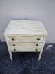 Small Antique Painted Mahogany Side/ Night/ End Table Post-1950 photo 2
