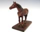 Vintage Hubley Horse Paperweight Cast Metal Figural Antique Statue Metalware photo 3