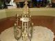 Antigue Victorian Gilded Brass Gas Candelabra Wall Sconces.  With Wall Brackets. Metalware photo 10