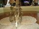 Antigue Victorian Gilded Brass Gas Candelabra Wall Sconces.  With Wall Brackets. Metalware photo 11