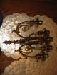 Antigue Victorian Gilded Brass Gas Candelabra Wall Sconces.  With Wall Brackets. Metalware photo 8
