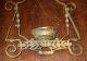Antique Ornate Victorian Metal Frame Parlor Hanging Lamp Lamps photo 4