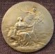 Rare A.  Musset Bronze Gilt Medal Art Deco Sewing Grandmaster E.  Telier L.  O.  Mattei Metalware photo 1