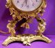Designer Matson Electric Clock Vtg Dogwood Bird Ormolu 24k Gold Plate Filigree Clocks photo 2