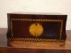 All Ca1820 Shell Inlay Tea Caddy Antique Box Boxes photo 1