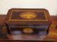 All Ca1820 Shell Inlay Tea Caddy Antique Box Boxes photo 6