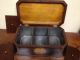 All Ca1820 Shell Inlay Tea Caddy Antique Box Boxes photo 8