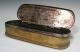 18th Century Dutch Brass Incised Tobacco Box With Religious Scene Metalware photo 1