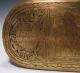 18th Century Dutch Brass Incised Tobacco Box With Religious Scene Metalware photo 4