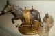 Antique Big French Cellan With Liqueur Metalware A Donkey,  Glass Enamelled Metalware photo 1
