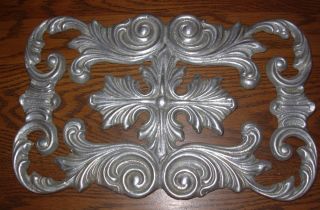 Decorative Art Deco Nouveau Ornate Metal Filigre Grate Insert Vent photo