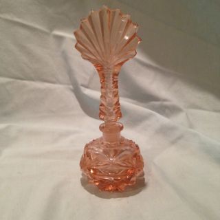 Vintage Pink Perfume Bottle.  Glass Made In Czechoslovakia. photo