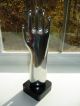 1 Glove Mold Industrial Aluminum Machine Age Metal Hand Mold & Display Metalware photo 1